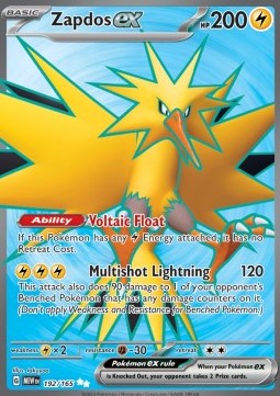 Zapdos ex MEW-192 Ultra Rare GD Deutsch