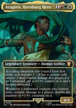 Aragorn, Hornburg Hero (V.1) LTRH-492 Mythic Excellent Englisch Foil