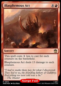 Blasphemous Act (V.1) XWHO-815 Rare Near Mint Englisch Foil
