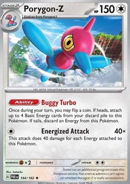 Porygon-Z PAR-144 Rare Near Mint Deutsch Reverse Holo