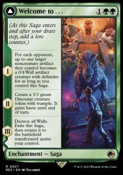 Welcome to . . . // Jurassic Park REX-7 Rare Excellent Englisch Foil