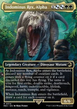 Indominus Rex, Alpha (V.1) REX-14 Rare Near Mint Englisch