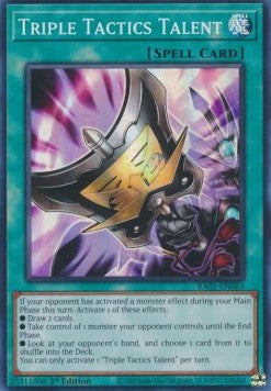 Talent der drei Taktiken RA01-DE063 Super Rare Near Mint Deutsch 1. Auflage