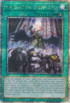 Verbotener Tropfen RA01-DE064 Quarter Century Secret Rare Near Mint Deutsch 1. Auflage