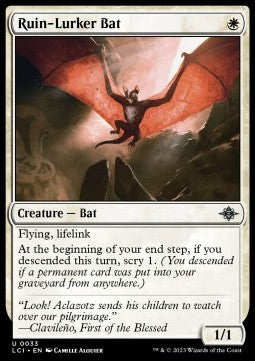 Ruin-Lurker Bat LCI-33 Uncommon Excellent Englisch