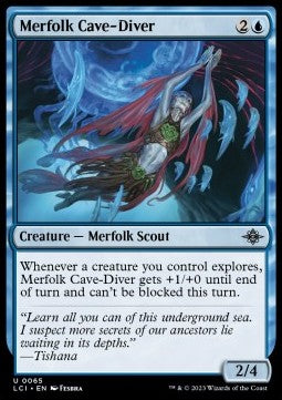 Merfolk Cave-Diver LCI-65 Uncommon Excellent Englisch