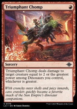 Triumphant Chomp LCI-170 Uncommon Near Mint Englisch