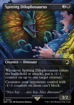 Spitting Dilophosaurus REX-3 Rare Excellent Englisch