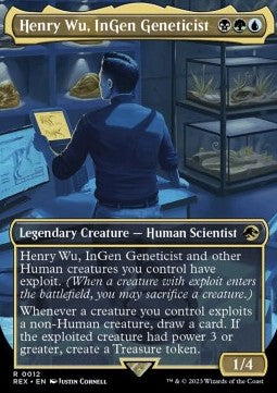 Henry Wu, InGen Geneticist REX-12 Rare Near Mint Englisch