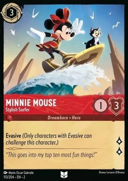 Minnie Maus - Stylische Surferin 2ROF-113 Uncommon Near Mint Deutsch