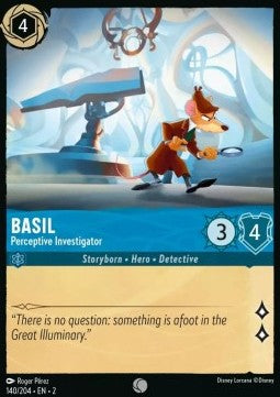 Basil - Scharfsinniger Ermittler 2ROF-140 Common Excellent Deutsch Foil