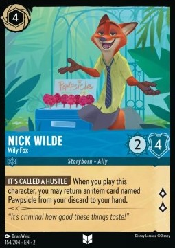 Nick Wilde - Schlauer Fuchs 2ROF-154 Uncommon Near Mint Deutsch Foil