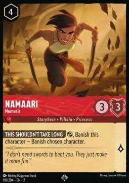 Namaari - Erzfeindin 2ROF-118 Super Rare Near Mint Deutsch Foil