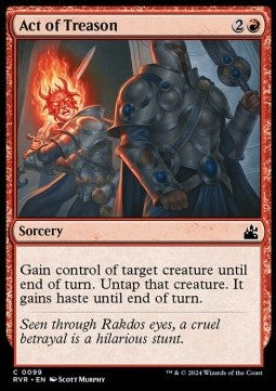 Act of Treason RVR-99 Common Near Mint Englisch