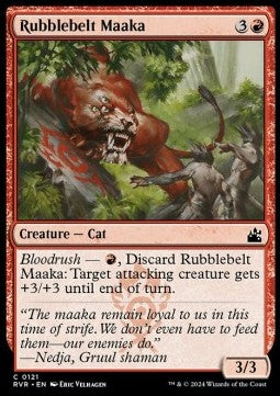 Rubblebelt Maaka RVR-121 Common Near Mint Englisch