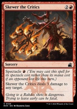 Skewer the Critics RVR-124 Common Near Mint Englisch