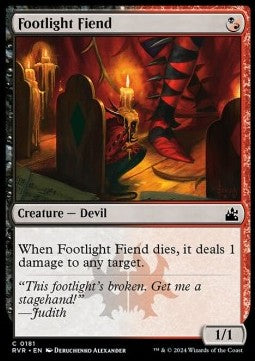 Footlight Fiend RVR-181 Common Near Mint Englisch