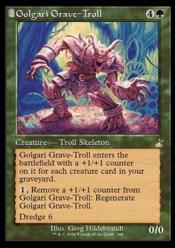 Golgari Grave-Troll XRVR-348 Rare Excellent Englisch Foil