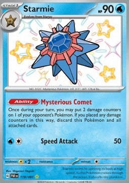 Starmie PAF-119 Shiny Rare Excellent Englisch