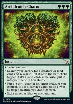 Archdruid's Charm MKM-151 Rare Near Mint Englisch Foil