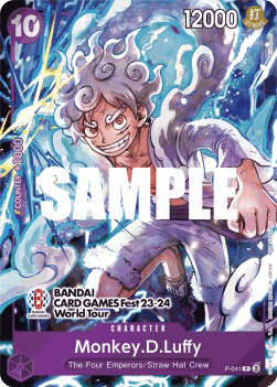 Monkey.D.Luffy (P-041) (V.2) P Promo Near Mint Englisch