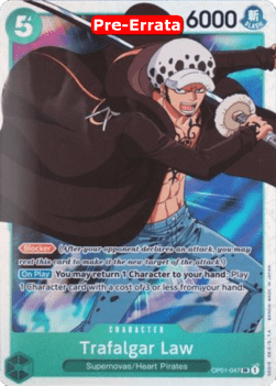 Trafalgar Law (OP01-047) (V.1) OP01E Super Rare Near Mint Englisch