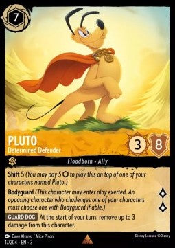 Pluto - Entschlossener Verteidiger 3INK-17 Rare Near Mint Deutsch Foil