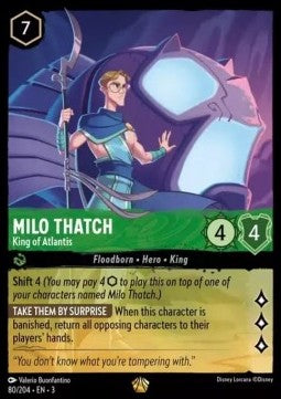 Milo Thatch - König von Atlantis 3INK-80 Legendary Boosterfrisch Deutsch