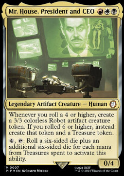 Mr. House, President and CEO PIP-7 Mythic Excellent Englisch Foil