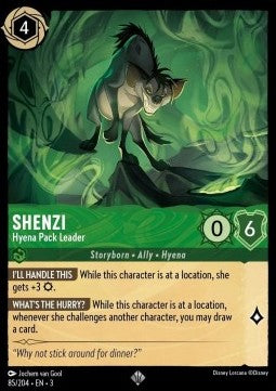 Shenzi - Hyänen-Rudelführerin 3INK-85 Super Rare Near Mint Deutsch Foil