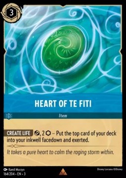 Herz von Te Fiti 3INK-164 Rare Near Mint Deutsch Foil