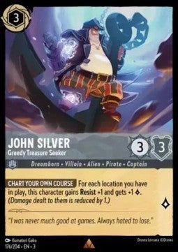 John Silver - Habgieriger Schatzsucher 3INK-176 Rare Near Mint Deutsch Foil