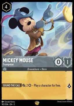 Micky Maus - Trompeter (V.1) 3INK-182 Legendary Boosterfrisch Deutsch