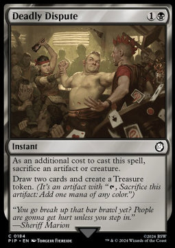 Deadly Dispute PIP-184 Common Near Mint Englisch