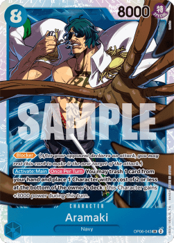 Aramaki (OP06-043) (V.1) OP06 Super Rare Boosterfrisch Englisch