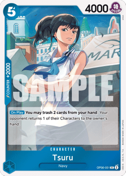 Tsuru (OP06-051) OP06 Rare Near Mint Englisch