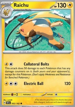 Raichu TEF-052 Common Near Mint Deutsch Reverse Holo