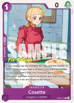 Cosette (OP06-072) OP06P Common Near Mint Englisch