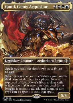 Gonti, Canny Acquisitor XOTC-1 Mythic Excellent Deutsch Foil