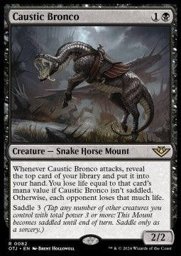 Caustic Bronco OTJ-82 Rare Near Mint Englisch Foil