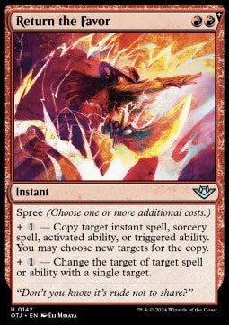 Return the Favor OTJ-142 Uncommon Excellent Englisch Foil