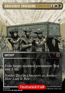 Anguished Unmaking OTP-74 Mythic Near Mint Englisch Foil