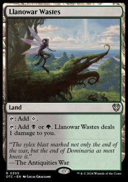 Llanowar-Ödland OTC-305 Rare Near Mint Deutsch