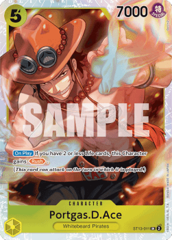 Portgas.D.Ace (ST13-011) (V.1) ST-13 Super Rare Excellent Englisch