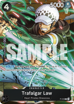 Trafalgar Law (P-038) P Promo Excellent Englisch