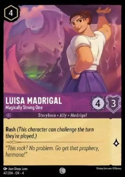 Luisa Madrigal - Magisch Stark 4URS-47 Common Excellent Deutsch Foil