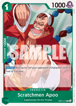 Scratchmen Apoo (EB01-015) EB01 Rare Near Mint Englisch