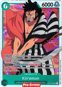 Kin'emon (OP01-040) (V.1) OP01E Super Rare Near Mint Englisch