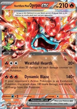 Ofenmaske Ogerpon ex TWM-040 Double Rare Excellent Deutsch