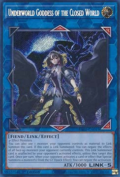 Unterweltgöttin der geschlossenen Welt (V.3) RA02-045 Secret Rare Near Mint Deutsch 1. Auflage